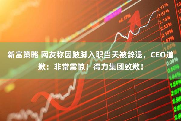 新富策略 网友称因跛脚入职当天被辞退,CEO道歉:非常震惊!得力集团致歉!